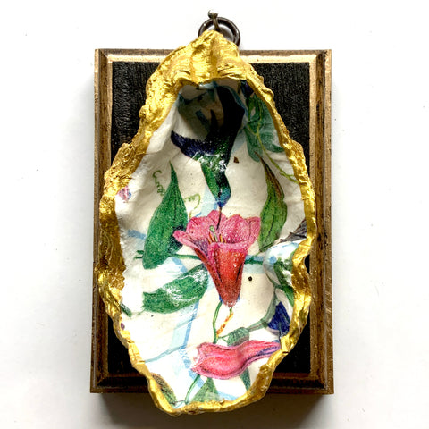 Bourbon Barrel Frame with Hummingbird Oyster Shell (3.25