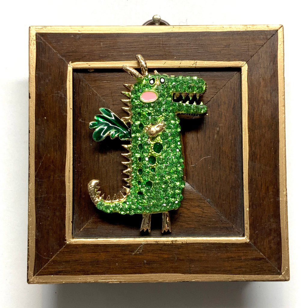 Wooden Frame with Sparkle Dragon (3.75” wide)