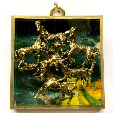 Acrylic Frame with Horses / Slight Imperfections (3