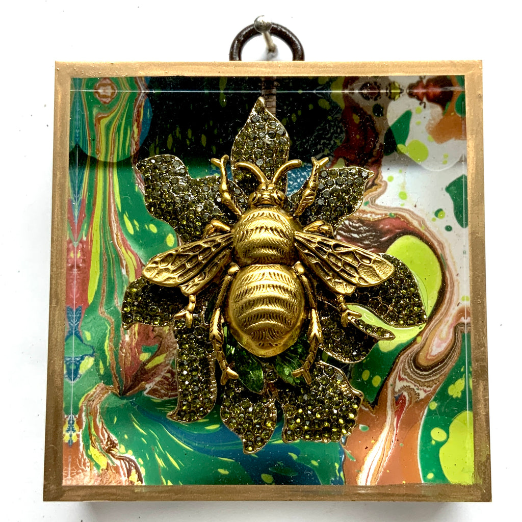 Acrylic Frame with Grande Bee on Brooch / Slight Imperfections (3