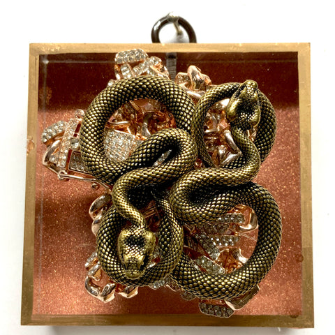Acrylic Frame with Snakes on Necklace / Slight Imperfections (3
