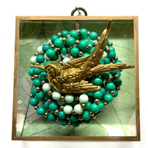 Acrylic Frame with Swallow on Necklace / Slight Imperfections (4