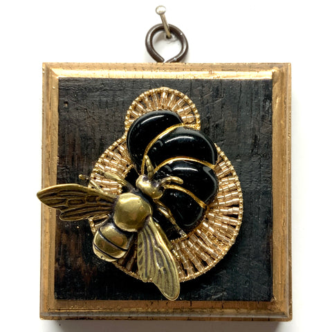 Bourbon Barrel Frame with Bee on Brooch (3.25