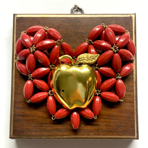 Wooden Frame with Apple on Necklace (5