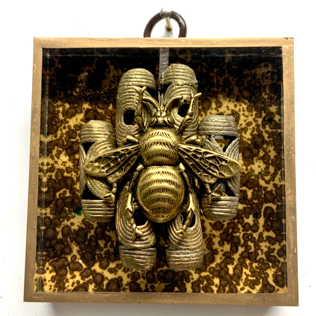 Acrylic Frame with Grande Bee on Beads / Slight Imperfections (3