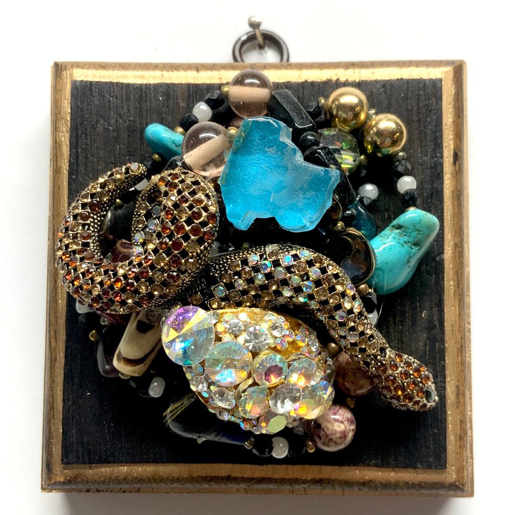 Bourbon Barrel Frame with Snake on Necklace (4