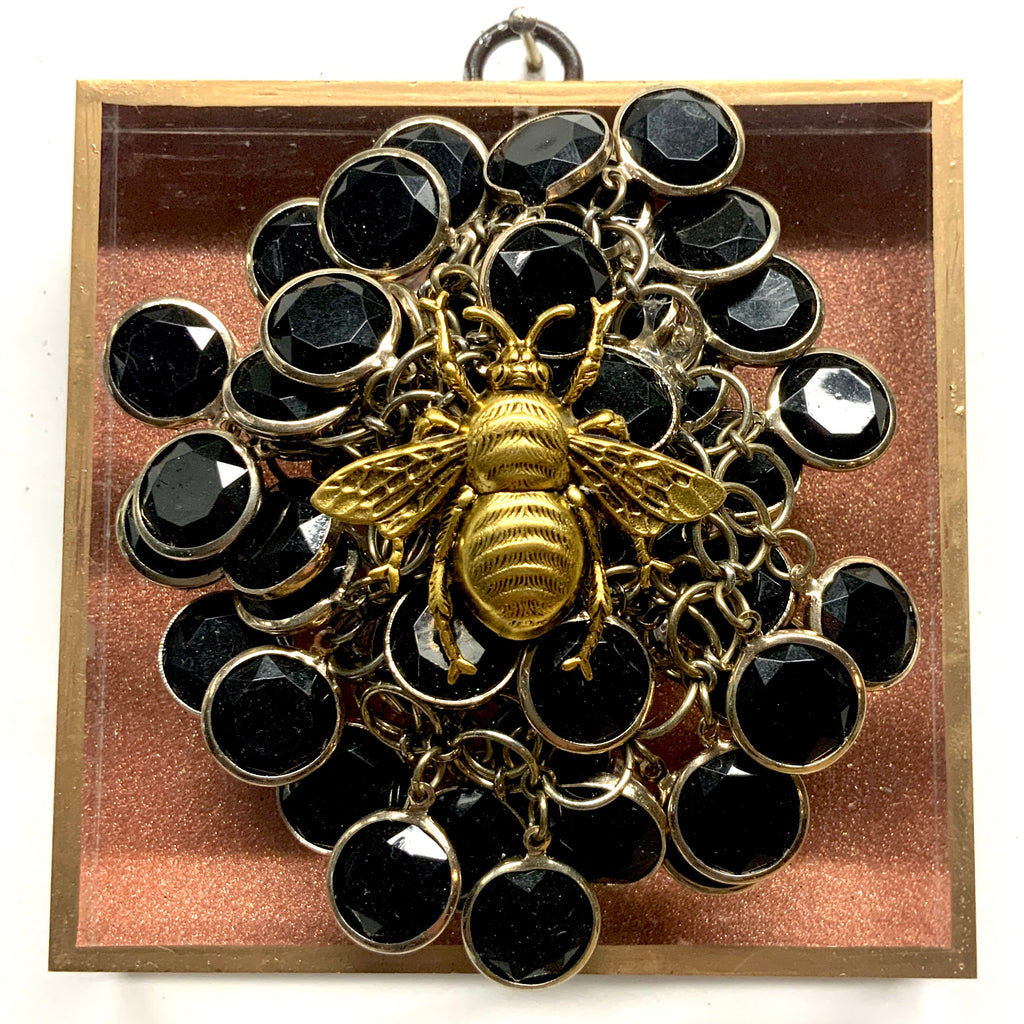 Acrylic Frame with Grande Bee on Necklace / Slight Imperfections (4