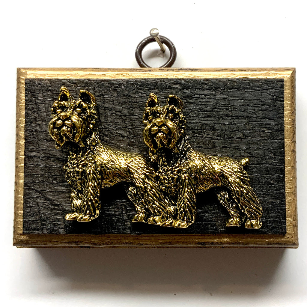 Bourbon Barrel Frame with Schnauzers (3.75