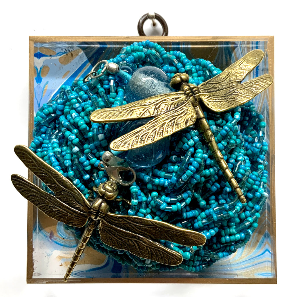 Acrylic Frame with Dragonflies on Necklace / Slight Imperfections (4