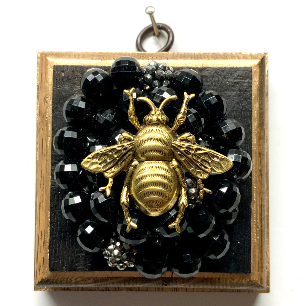 Bourbon Barrel Frame with Grande Bee on Necklace (3.25