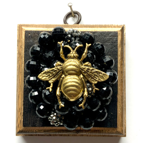 Bourbon Barrel Frame with Grande Bee on Necklace (3.25