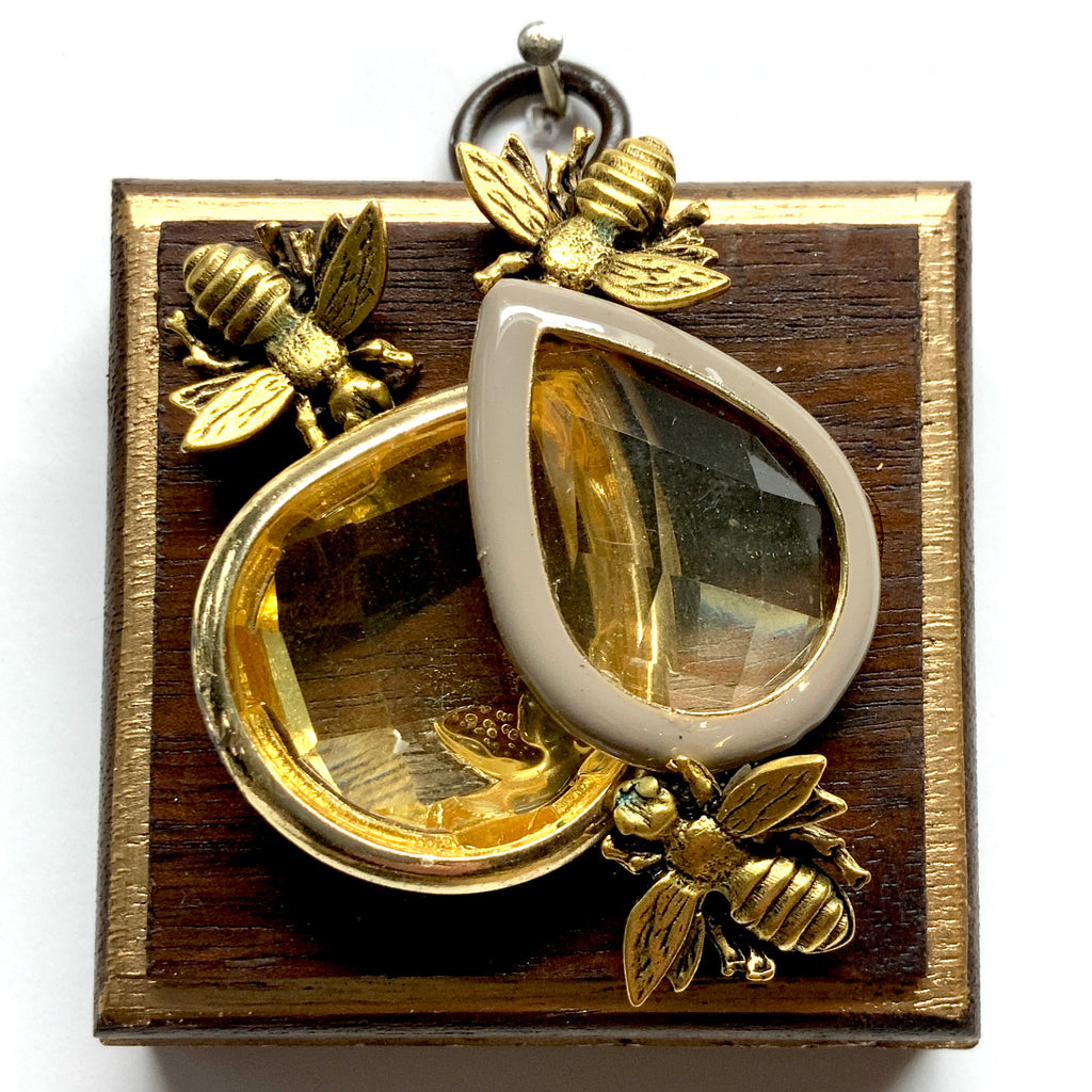 Wooden Frame with Napoleonic Bees (2.5