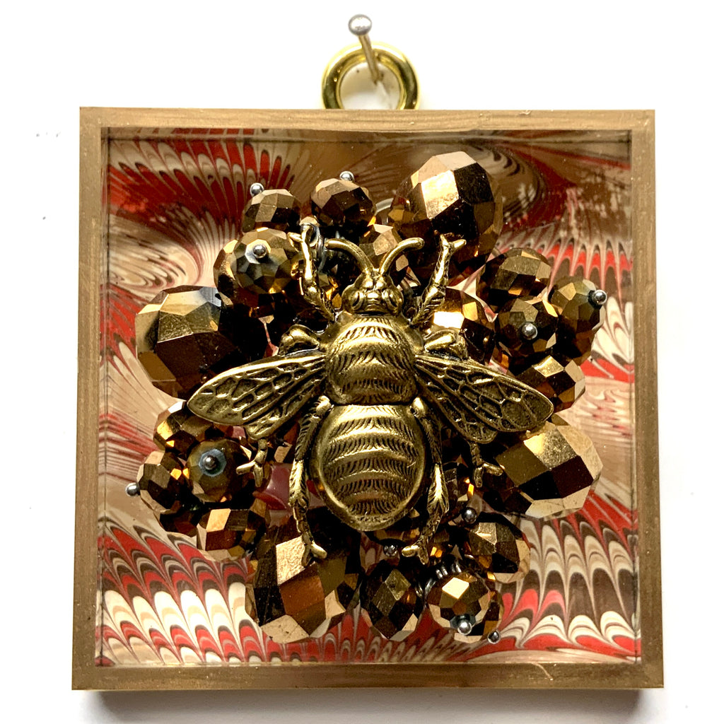 Acrylic Frame with Grande Bee on Necklace / Slight Imperfections (3