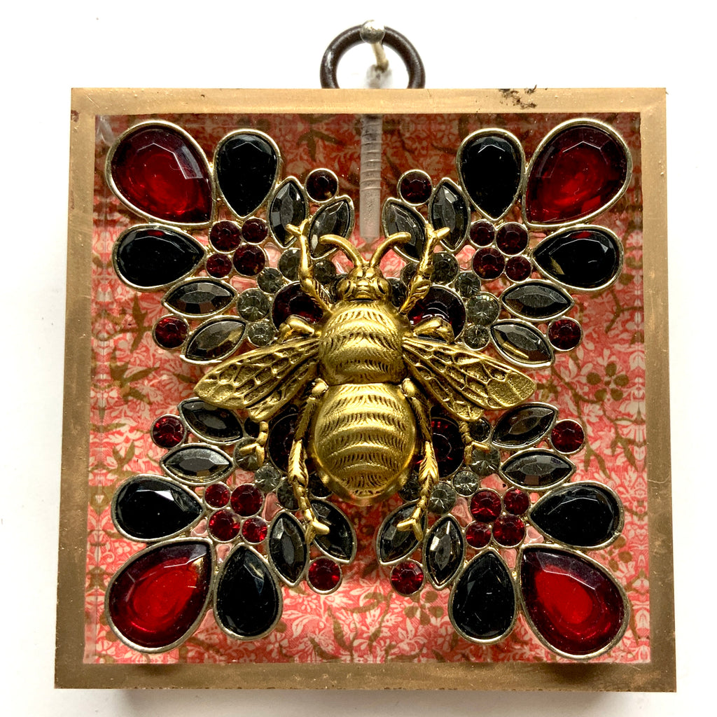Acrylic Frame with Grande Bee on Brooch / Slight Imperfections (3