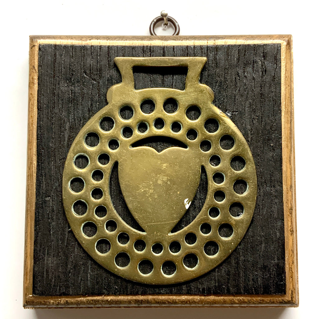 Bourbon Barrel Frame with Horse Brass (4.75