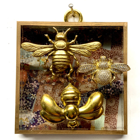 Acrylic Frame with Bees / Slight Imperfections (3.25