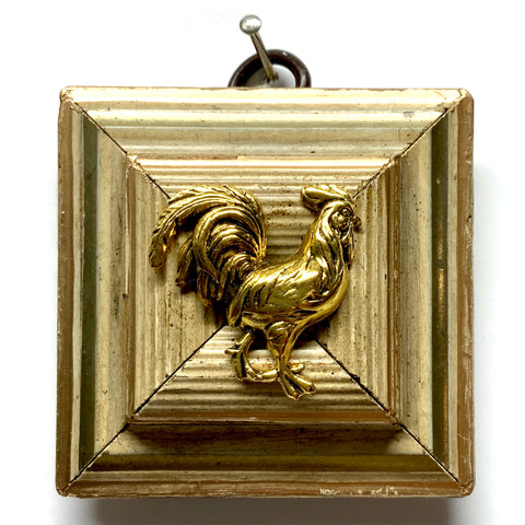 Painted Frame with Rooster (2.5” wide)