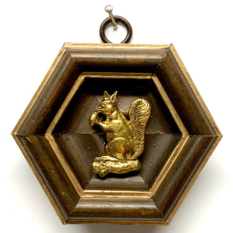 Wooden Frame with Squirrel (3.25” wide)