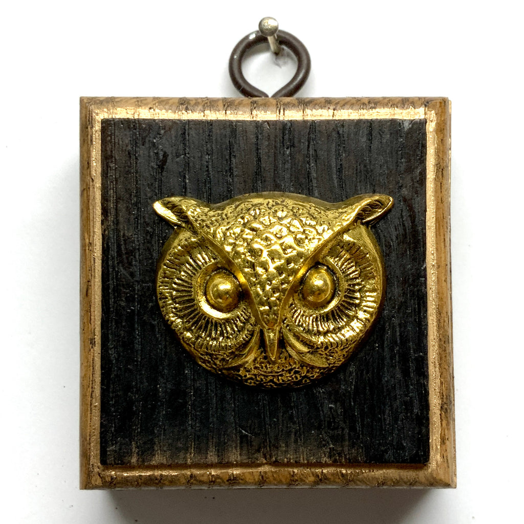 Bourbon Barrel Frame with Owl (2.5