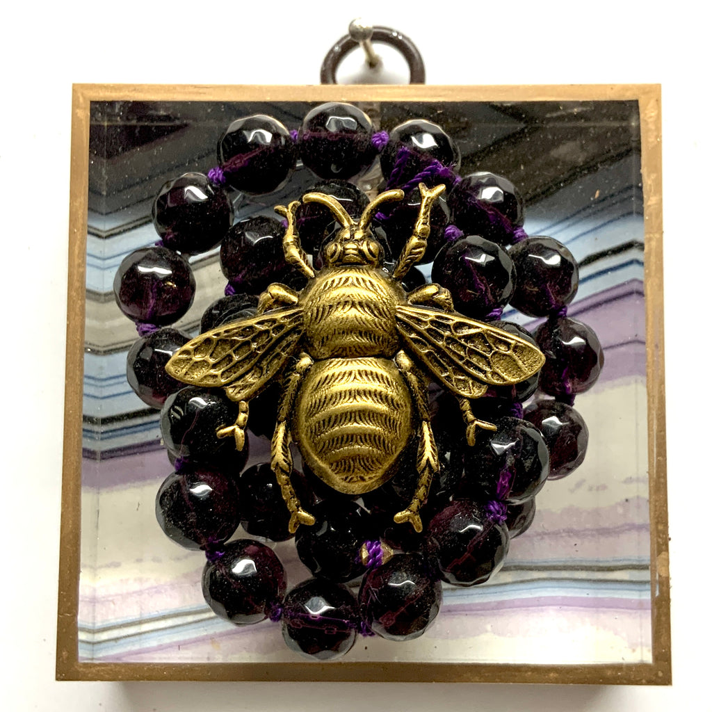 Acrylic Frame with Grande Bee on Necklace / Slight Imperfections (3