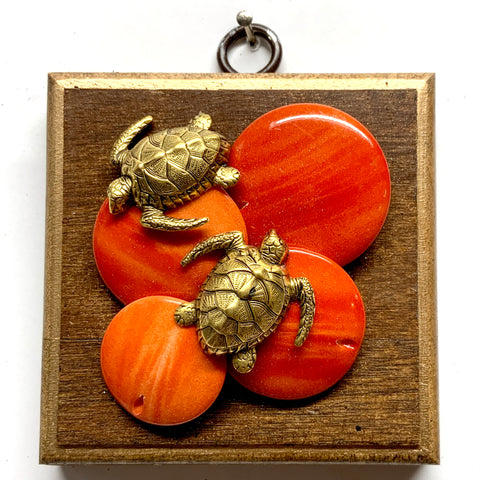 Wooden Frame with Turtles (3.25