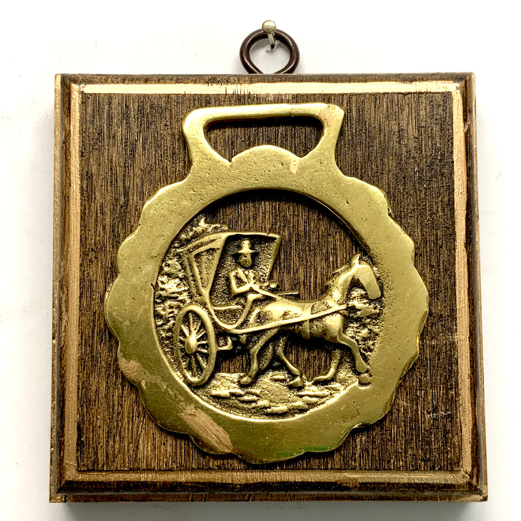 Wooden Frame with Horse Brass (3.75” wide)
