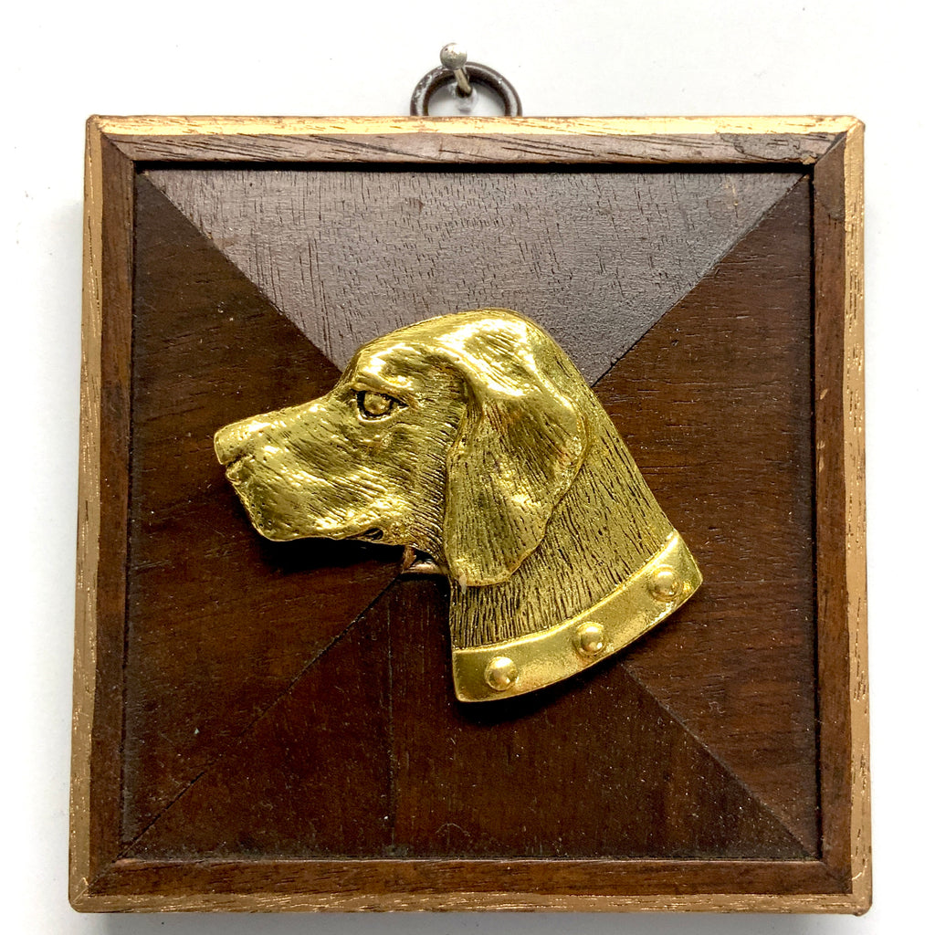 Wooden Frame with Stately Dog (4