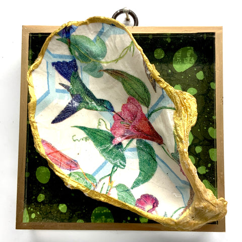 Acrylic Frame with Hummingbird Oyster Shell / Slight Imperfections (4