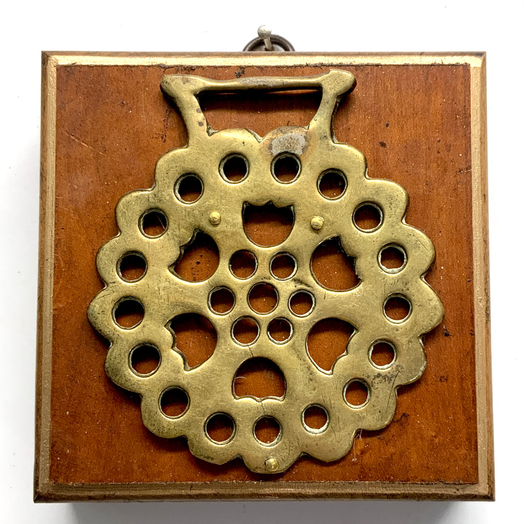 Wooden Frame with Horse Brass (4
