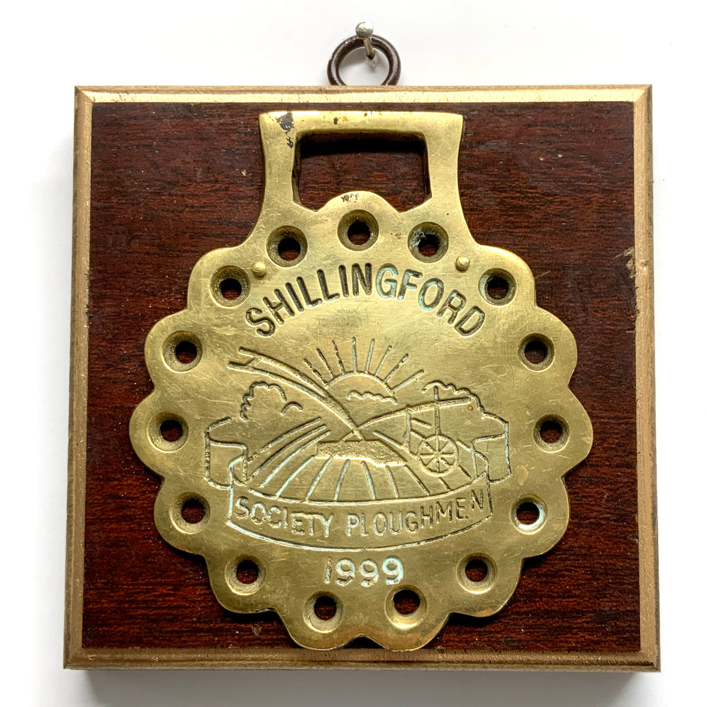Wooden Frame with Horse Brass (4.5