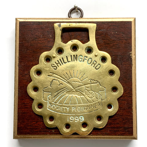 Wooden Frame with Horse Brass (4.5