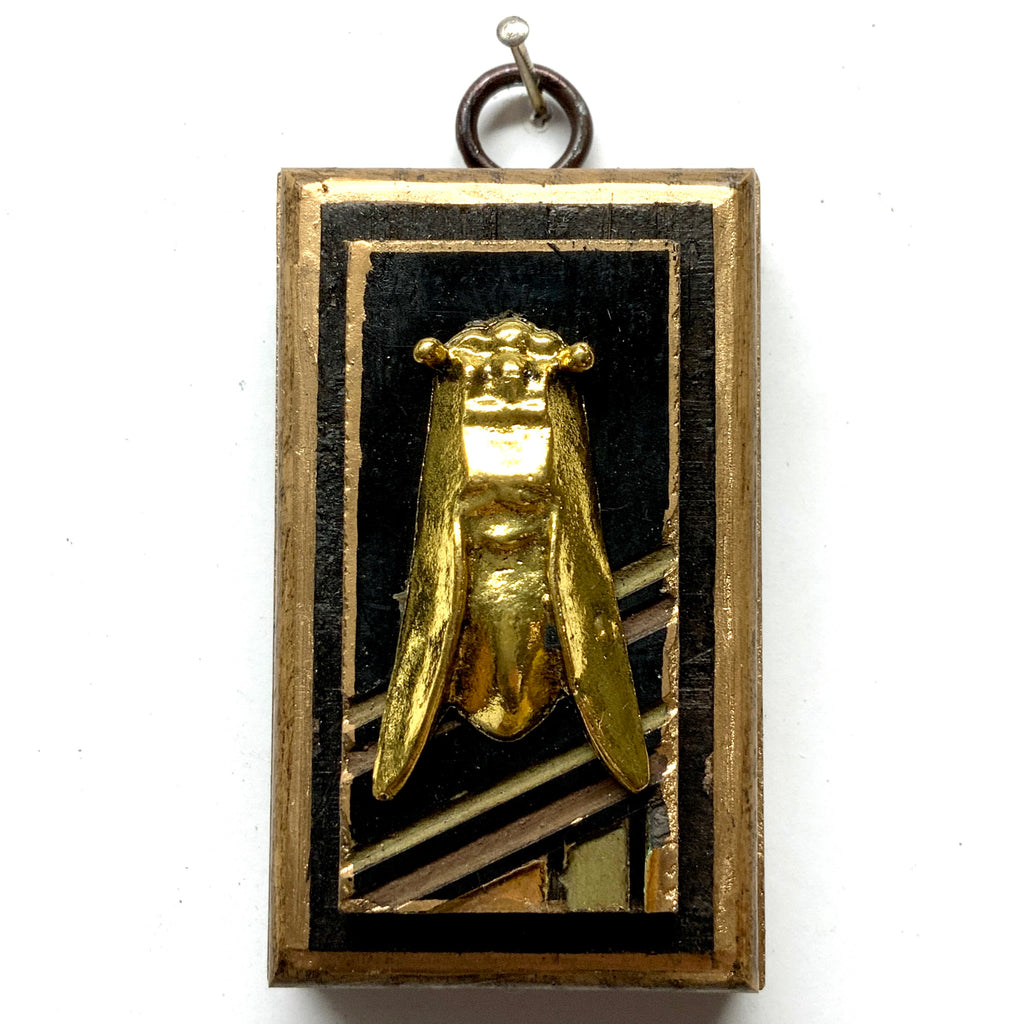 Bourbon Barrel Frame with Cicada on Coromandel (2