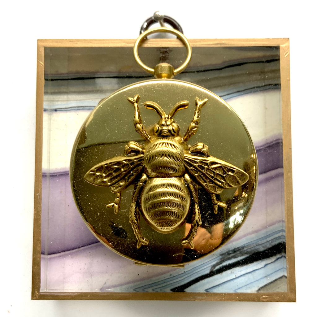 Acrylic Frame with Grande Bee on Compass / Slight Imperfections (3
