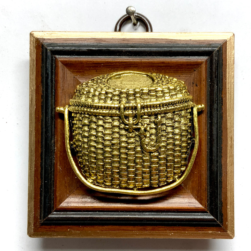 Wooden Frame with Nantucket Basket (2.75