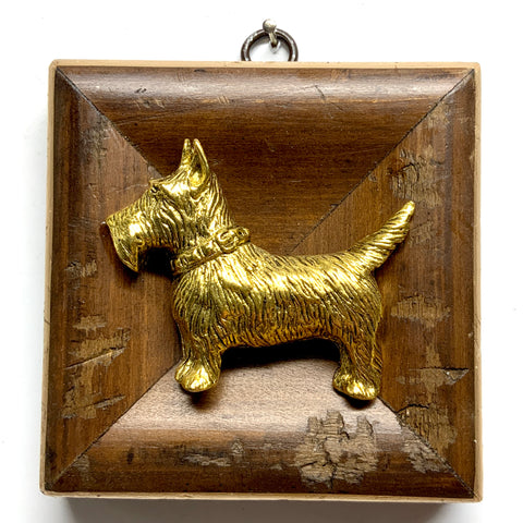 Wooden Frame with Terrier (4