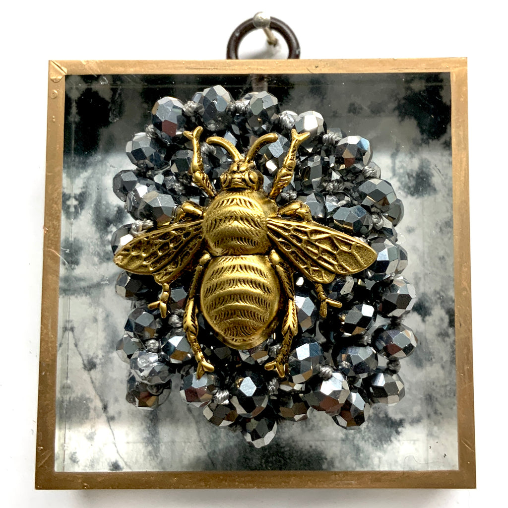 Acrylic Frame with Grande Bee on Necklace / Slight Imperfections (3