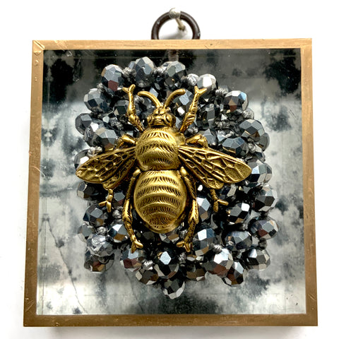 Acrylic Frame with Grande Bee on Necklace / Slight Imperfections (3