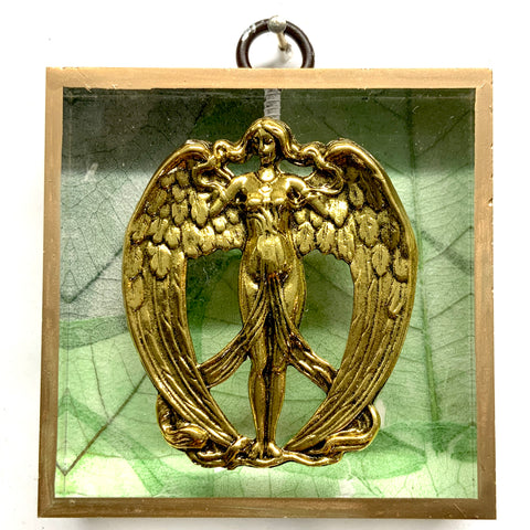 Acrylic Frame with Angel on Mulberry Paper / Slight Imperfections (3