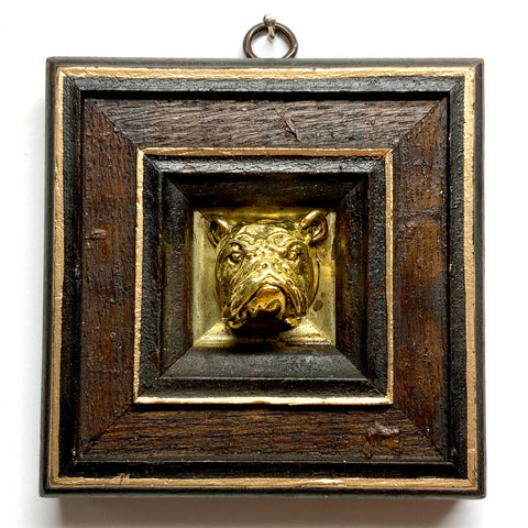 Wooden Frame with Bulldog (4.5