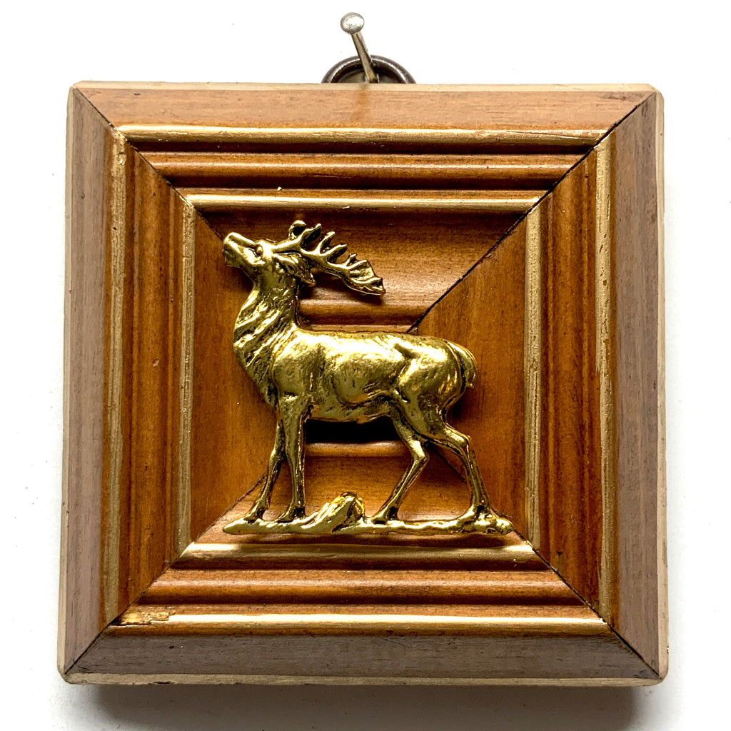 Wooden Frame with Stag (3.25