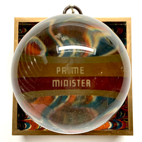 Acrylic Frame with Cigar Band and Acrylic Orb / Slight Imperfections (3