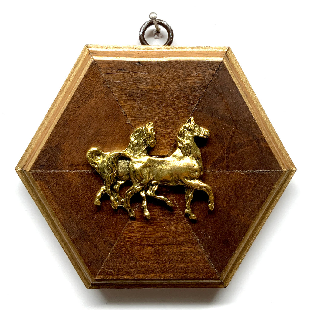 Wooden Frame with Horses (4.75