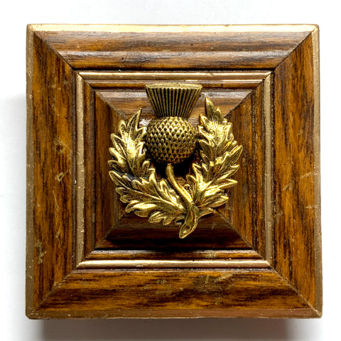 Wooden Frame with Thistle (3