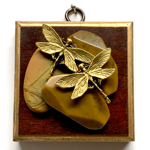 Wooden Frame with Dragonflies (3.25