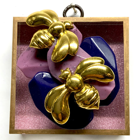 Acrylic Frame with Deco Bees / Slight Imperfections (3