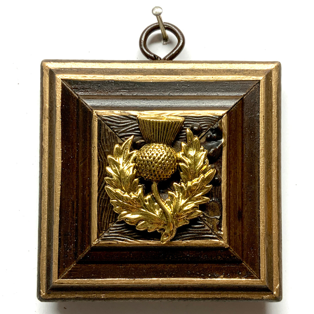 Wooden Frame with Thistle (3
