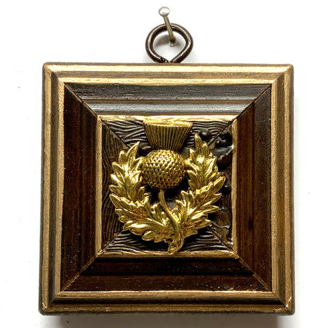 Wooden Frame with Thistle (3
