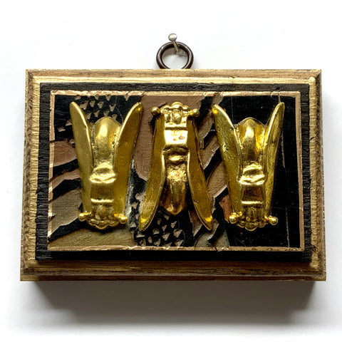 Bourbon Barrel Frame with Cicadas on Coromandel (4.5