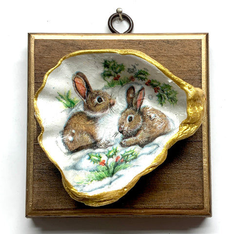 Modern Lacquered Frame with Bunny Oyster Shell (3.75