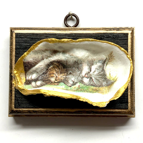 Bourbon Barrel Frame with Kitten Oyster Shell (4.5